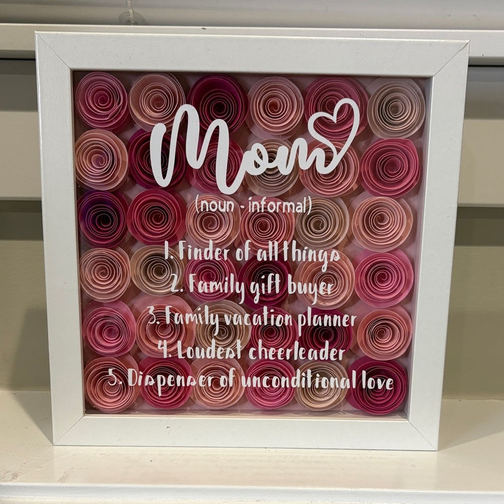 Mom Rose Shadow Box Frame